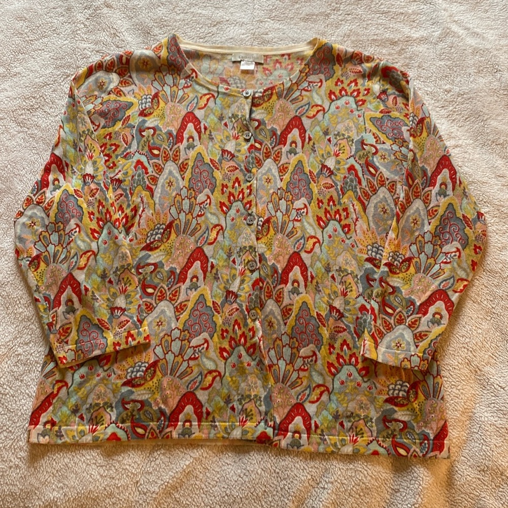 Spring! Garnet Hill Merino Button-up Cardigan